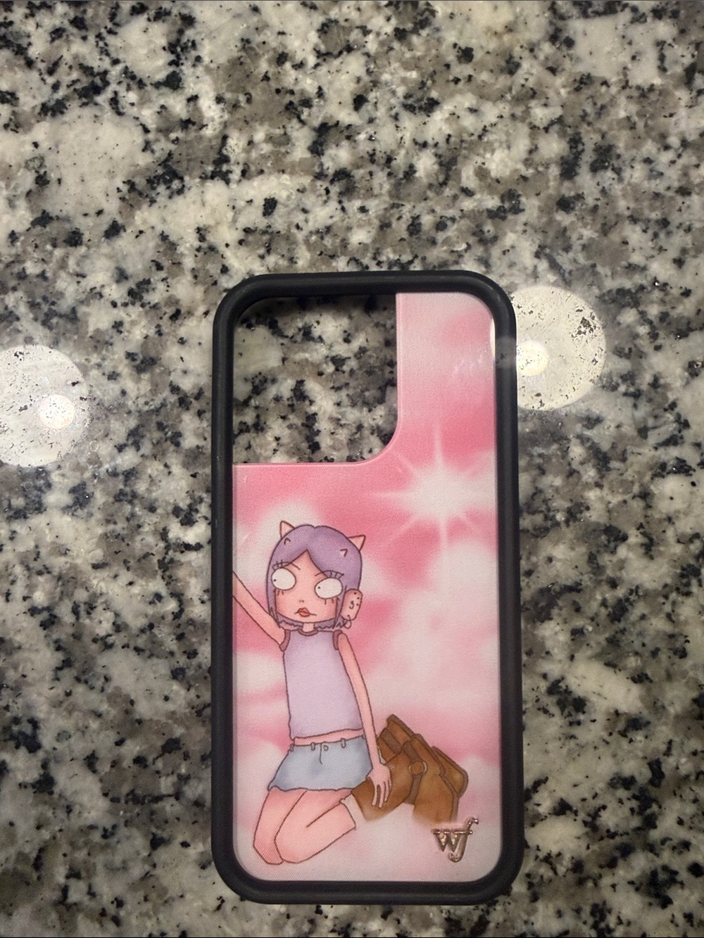 iphone 16 Emergency Intercom Enya Pink Cartoon Graphic Phone Case